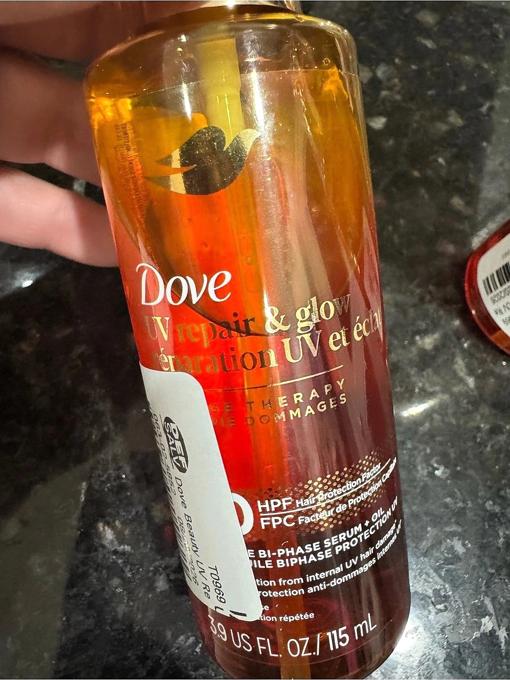 Dove UV Repair & Glow Hair Therapy Bi-Phase Serum + Oil Serum + Oil 4.9 fl oz 2c